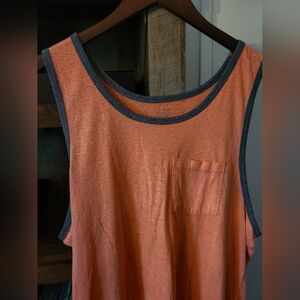 Old Navy Orange Tank Top with Gray Trim